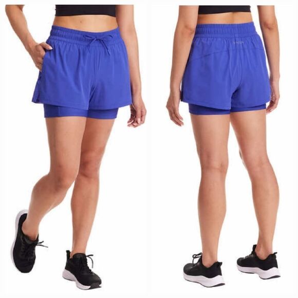 ☔️🔸️NWT Spyder Athletic Blue Lined Shorts Small - Picture 2 of 12